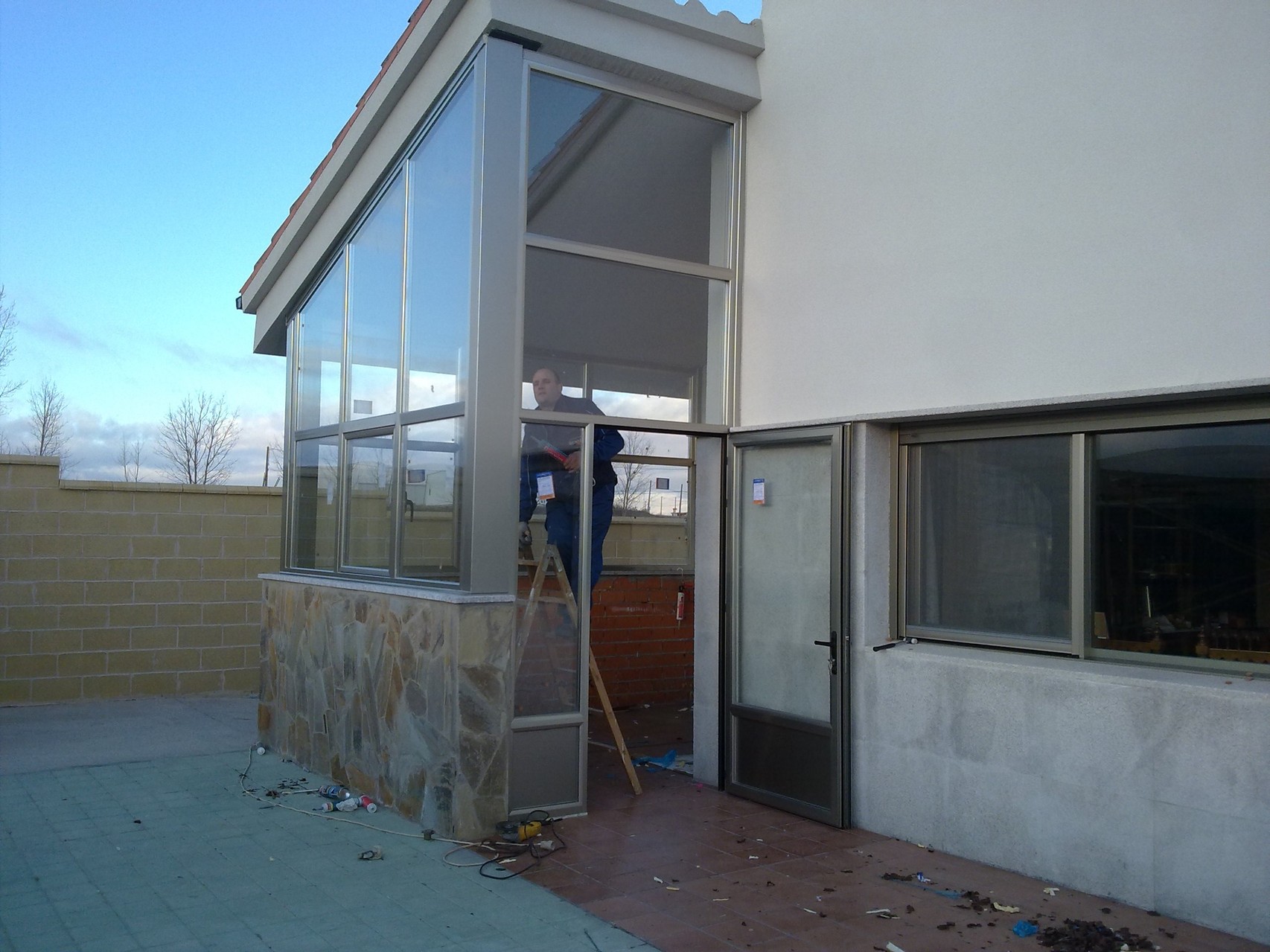 Cerramiento de terraza acristalado en Zamora