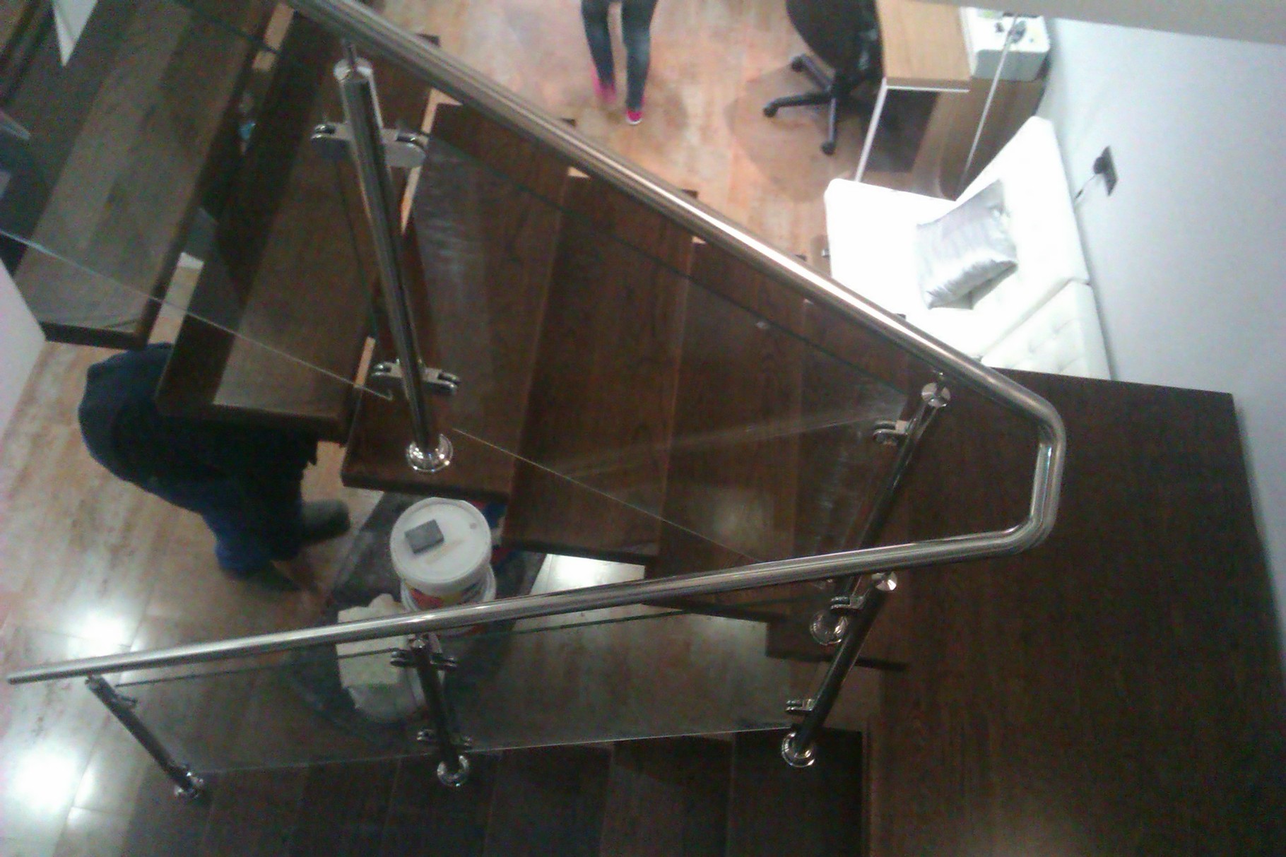 Barandilla de inox para escalera en Zamora